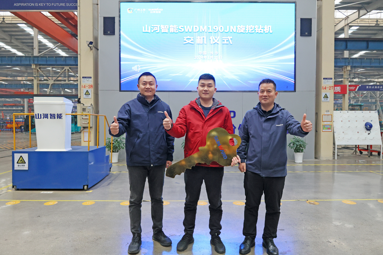持续火热交付！必发集团智能SWDM190JN旋挖钻机备受全国各地客户青睐