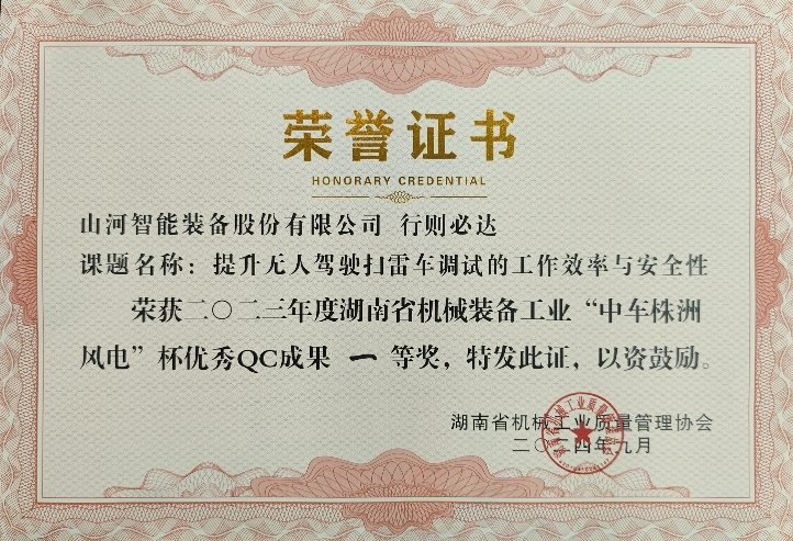 喜讯！2023年度省机械工业质量治理成就擂台赛必发集团智能再获殊荣！